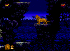 lion king nighttme level on genesis